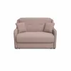 Canapea Extensibila Galicia, 2 Locuri,  143x98x98  h cm, Stofa Roz picture - 1