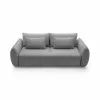 Canapea Extensibila Maloy, 252x103x 89 h cm, Catifea, Gri Inchis picture - 3