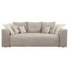 Canapea Extensibila Royal, 247x116x94 h cm, Stofa Raiata Beige picture - 1