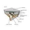 Canapea Extensibila Sara,235x90x75 h cm, Stofa Abriamo 03 Bej picture - 8
