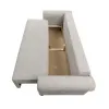 Canapea Extensibila Sara,235x90x75 h cm, Stofa Abriamo 02 Bej Inchis picture - 5