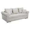 Canapea Extensibila Sara,235x90x75 h cm, Stofa Abriamo 02 Bej Inchis picture - 2