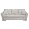 Canapea Extensibila Sara,235x90x75 h cm, Stofa Abriamo 02 Bej Inchis picture - 1