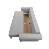 Canapea Extensibila Sara,235x90x75 h cm, Stofa Abriamo 07 Gri Deschis picture - 5