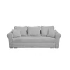 Canapea Extensibila Sara,235x90x75 h cm, Stofa Abriamo 07 Gri Deschis picture - 1