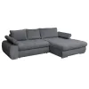 Coltar Extensibil Eternity, Spatiu de Depozitare, 295x177x90 h cm, Stofa, Gri picture - 7
