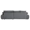Coltar Extensibil Eternity, Spatiu de Depozitare, 295x177x90 h cm, Stofa, Gri picture - 6