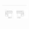 Coltar Extensibil Fabio, 280x235x69-88 H cm, Stofa Aragon 52 Caramiziu picture - 5