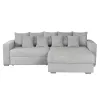 Coltar Extensibil Farum, Universal, Spatiu de Depozitare, 266x165x90 h cm Stofa, Gri Deschis picture - 1