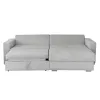 Coltar Extensibil Farum, Universal, Spatiu de Depozitare, 266x165x90 h cm Stofa, Gri Deschis picture - 2