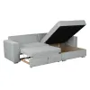 Coltar Extensibil Farum, Universal, Spatiu de Depozitare, 266x165x90 h cm Stofa, Gri Deschis picture - 3