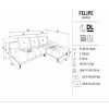 Coltar Extensibil Felipe, 290x182x90 cm, Dreapta, Verde picture - 4