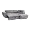 Coltar Extensibil Fiona + taburet, 264x220x76-91 h cm, Stofa Cremona 95 Gri picture - 3