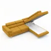 Coltar Extensibil Lotos,  275x230x73-87 h cm, Stanga, Stofa Galben Mustar picture - 2