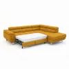 Coltar Extensibil Lotos,  275x230x73-87 h cm, Stanga, Stofa Galben Mustar picture - 4