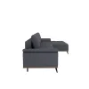 Coltar Extensibil Luigi, 262x168x85 h cm, Stofa, Grafit picture - 4