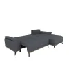 Coltar Extensibil Luigi, 262x168x85 h cm, Stofa, Grafit picture - 8