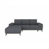 Coltar Extensibil Luigi, 262x168x85 h cm, Stofa, Grafit picture - 1
