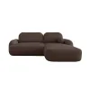 Coltar Extensibil Molly L, 276x176x84 h cm, Stofa Tip Boucle,  Coffe picture - 1