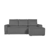 Coltar Extensibil Nova, Compartiment Depozitare,  240x145x75 cm, Stofa Tip Catifea,Gri picture - 2