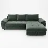 Coltar Extensibil Venus, 290x175x72 h cm, Colt Dreapta, Stofa Verde Lumos 15
