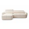 Coltar Nuti Cu Sezut Glisant Actionare Electrica, 294x170x79-95 h cm, Stofa, Beige picture - 1