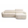 Coltar Nuti Cu Sezut Glisant Actionare Electrica, 294x170x79-95 h cm, Stofa, Beige picture - 2