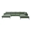 Coltar Portimao Forma U, 364x248x86 h cm, Stofa, Verde picture - 1