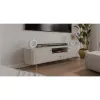 Comoda TV Ovalio 2 Usi + Sertar, TYP 321,  180x42.3x50 h cm, Pal Melaminat/MDF, Beige Nisip picture - 2
