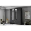 Dulap cu 4 Usi si 2 Sertare Ada 2, 160x52x205 h cm, Oglinda Pal Melaminat picture - 4