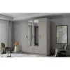 Dulap cu 4 Usi si 2 Sertare Ada 2, 160x52x205 h cm, Oglinda Pal Melaminat picture - 1