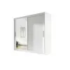 Dulap Usi Culisante Bega VI 180x58x215 cm, Alb Mat/Oglinda picture - 1