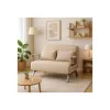 Fotoliu Dublu Extensibil Bamako 2, 105.5x72-185x83 cm, Stofa, Beige picture - 1