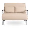 Fotoliu Dublu Extensibil Bamako 2, 105.5x72-185x83 cm, Stofa, Beige picture - 3
