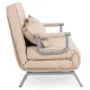Fotoliu Dublu Extensibil Bamako 2, 105.5x72-185x83 cm, Stofa, Beige picture - 5