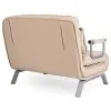 Fotoliu Dublu Extensibil Bamako 2, 105.5x72-185x83 cm, Stofa, Beige picture - 6