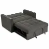 Fotoliu Dublu Extensibil Astana, 141x103x84 h cm, Stofa, Negru picture - 11