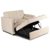 Fotoliu Extensibil Karole, 120x100-193x87 h cm, Stofa, Beige picture - 7