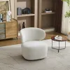 Fotoliu Rotativ Duarte, 73x76x76 h cm, Stofa, Beige Deschis picture - 3