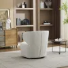 Fotoliu Rotativ Duarte, 73x76x76 h cm, Stofa, Beige Deschis picture - 6