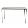 Masa Andes, 120x75x75 h cm, Metal/Pal Melaminat, Negru/Alb picture - 2