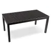 Masa De Gradina Extensibila Arges, 160-210x90x74 cm, Metal/Compozit, Negru/Gri picture - 4