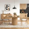Masa Extensibila Adana, 120-160x120x76.5 h cm, Stejar picture - 3