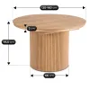 Masa Extensibila Adana, 120-160x120x76.5 h cm, Stejar picture - 9