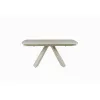 Masa Extensibila Volare, 165-240x90x76 cm, Metal/Piatra Sinterizata, Gri Deschis cu Beige Nisip picture - 4