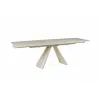 Masa Extensibila Volare, 165-240x90x76 cm, Metal/Piatra Sinterizata, Gri Deschis cu Beige Nisip picture - 2