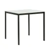 Masa Mitra, 75x75x75 h cm, Metal/Pal Melaminat, Negru/Alb picture - 2
