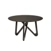 Masa Rotunda Wingo, Ø130x75 cm,  MDF Furniruit/Lemn de Cauciuc, Wenge picture - 1