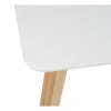 Masa Scandinavia, 120x70x75 H cm, Picioare Lemn, Blat MDF, Natur/Alb picture - 5