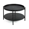 Masuta de Cafea Bivio, 64x64x40, Metal/Pal Melaminat, Neagra picture - 2